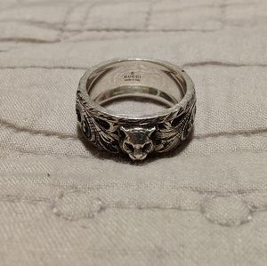 Gucci Feline Sterling Silver Ring